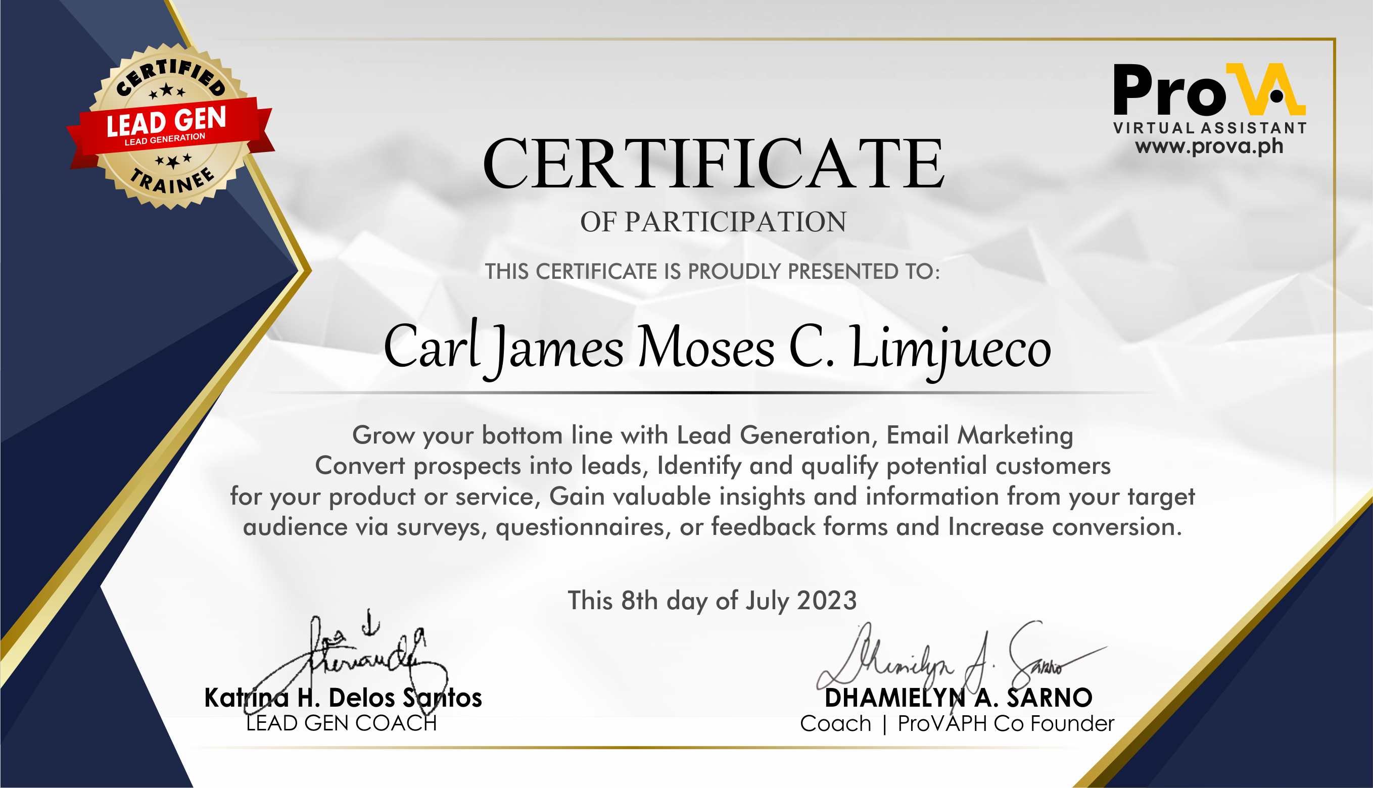 Lead Generation and Email Marketing Specialist