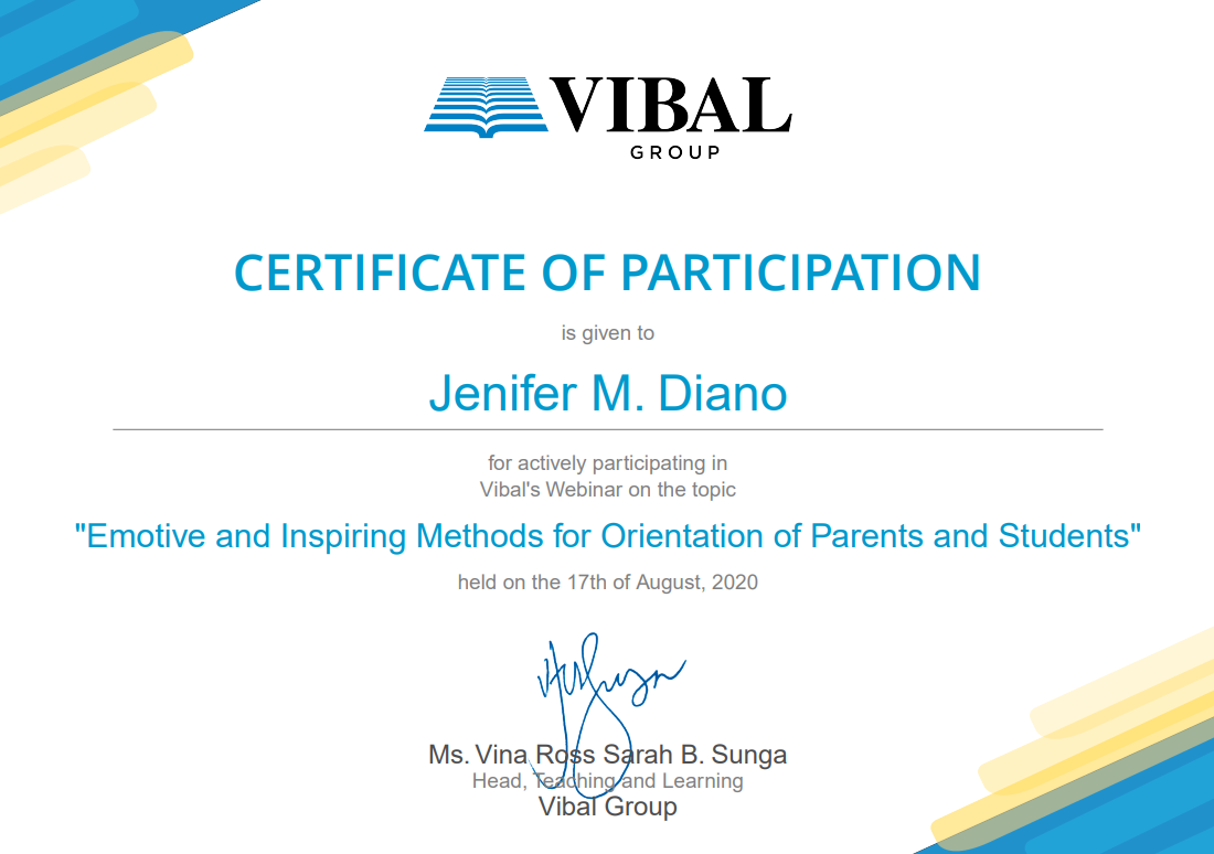 Emotive and Inspiring Methods for Orientation of Parents and Students