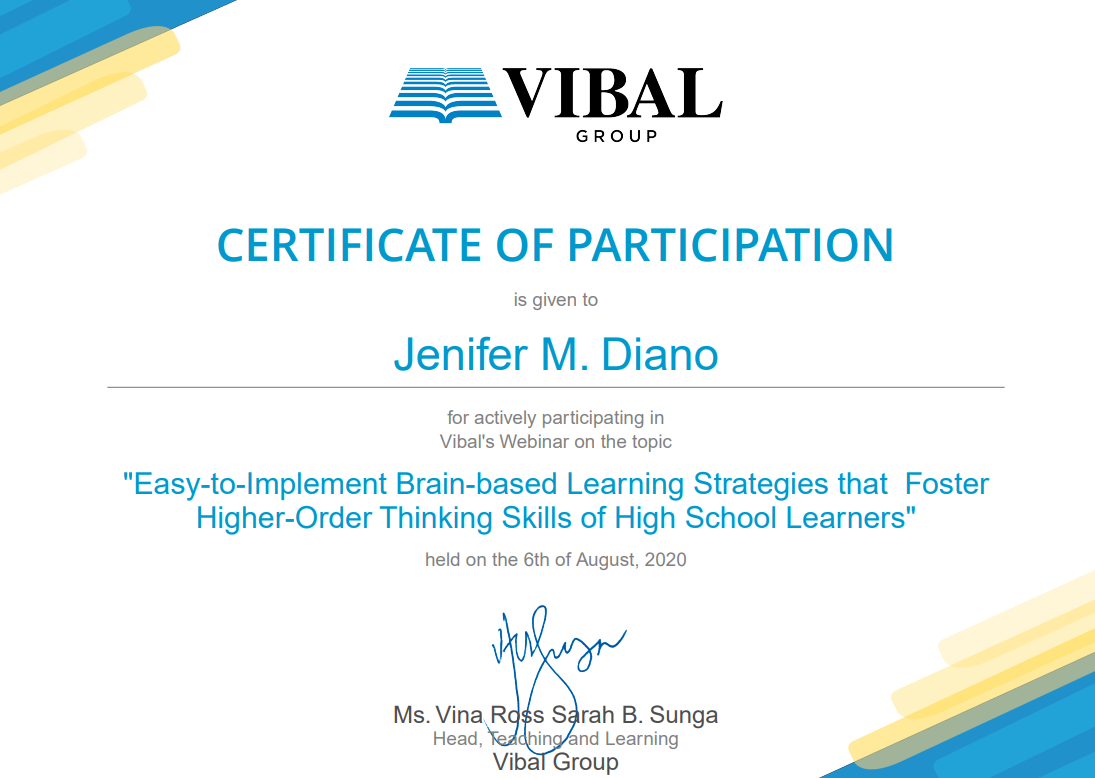 Easy-to-Implement Brain-based Learning Strategies that Foster  Higher-Order Thinking Skills of High School Learners