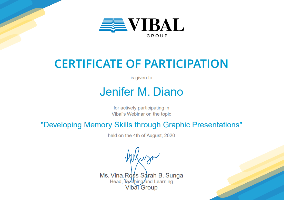 Developing Memory Skills through Graphic Presentations