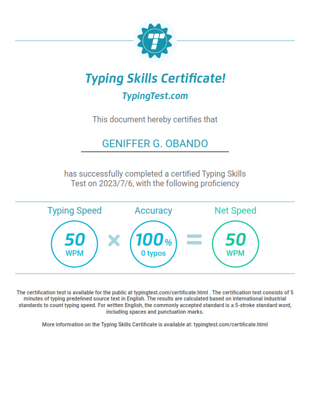 Typing Skills