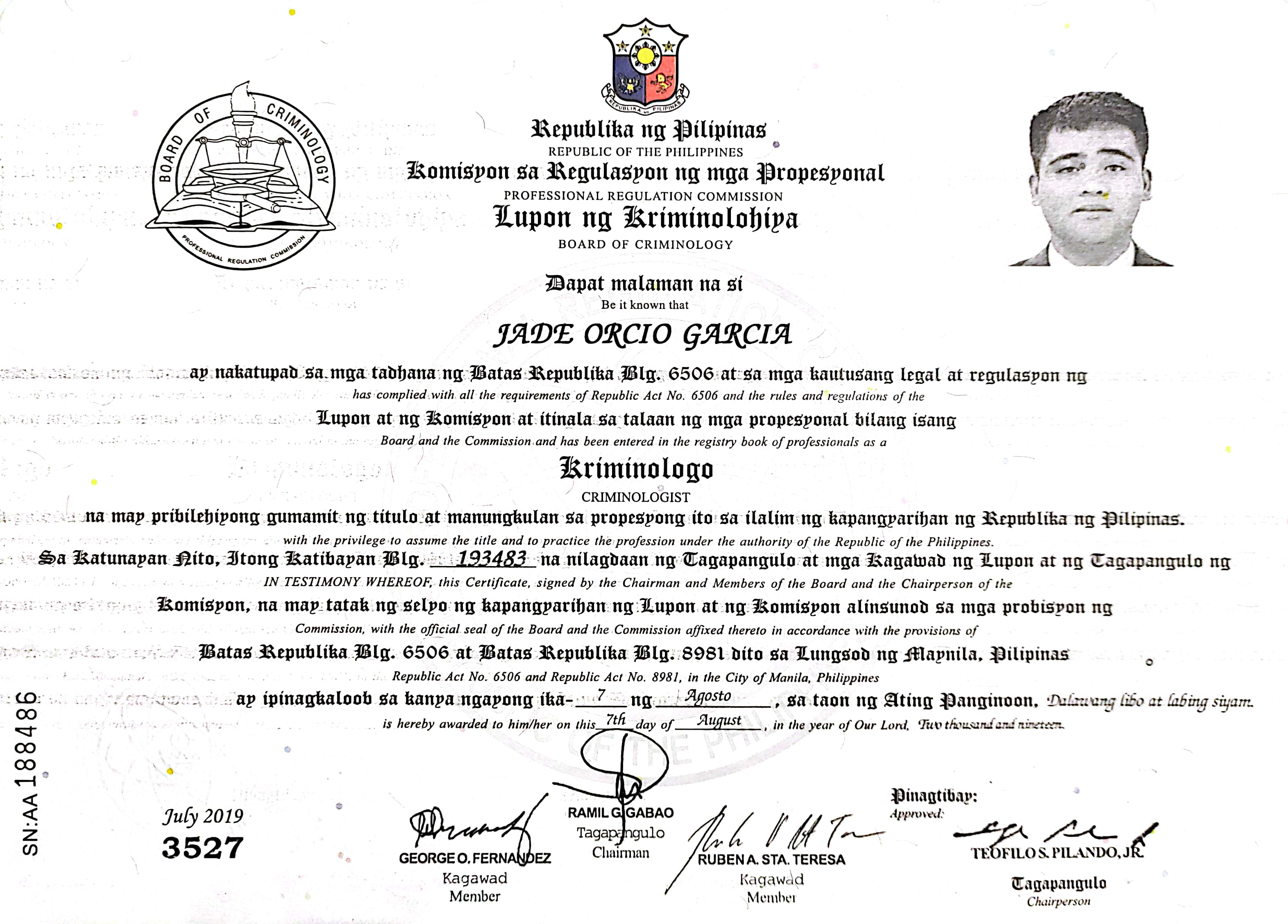 PRC License