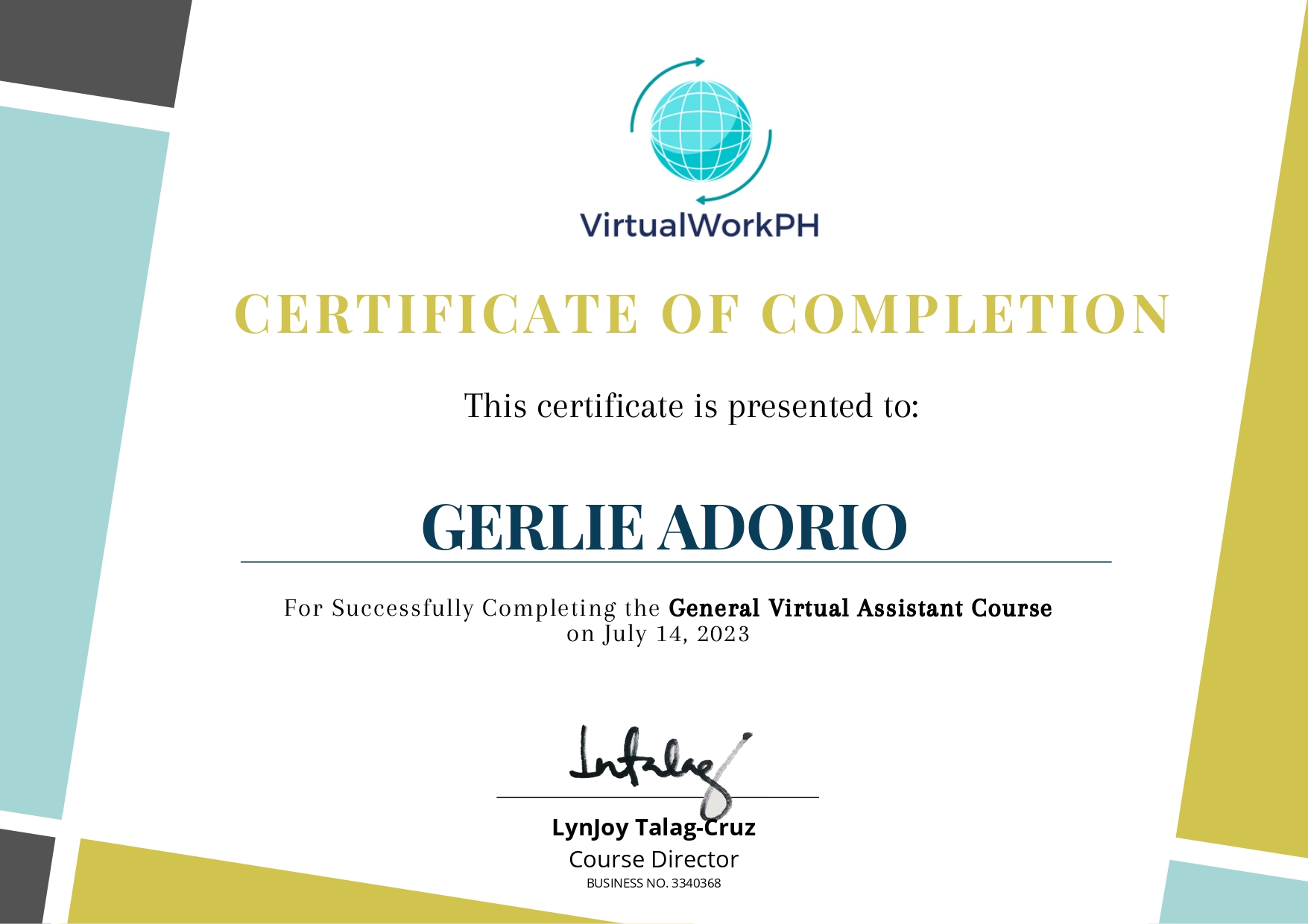 General Virtual Assistant Course