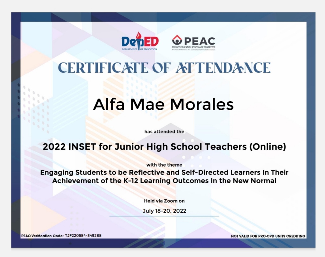 Engaging Students to be Reflective and Self-Directed Learners in Their Achievement of the K-12 Learning Outcomes In the New Normal