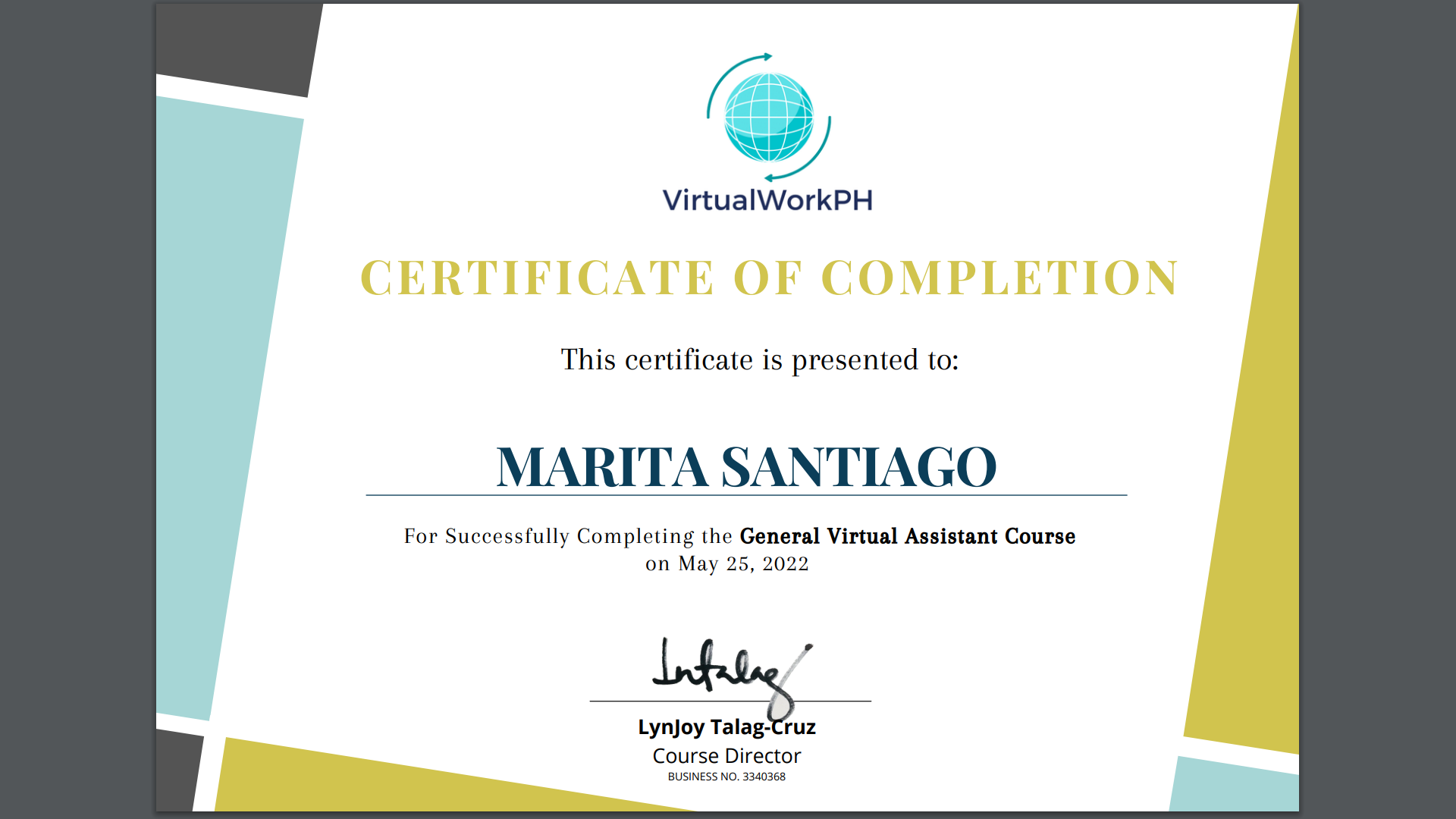 General Virtual Assistant Course -VirtualWorkPH