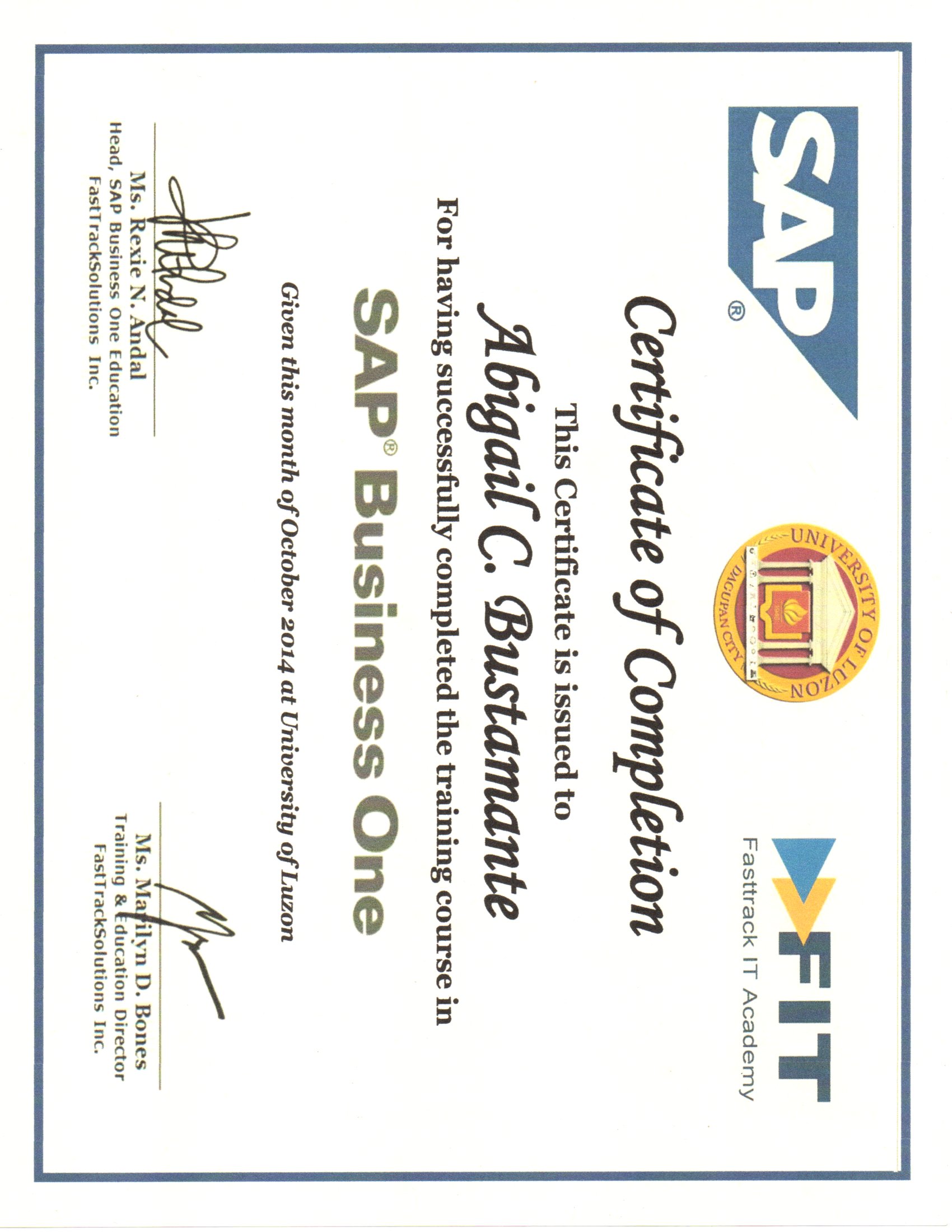 SAP CERT