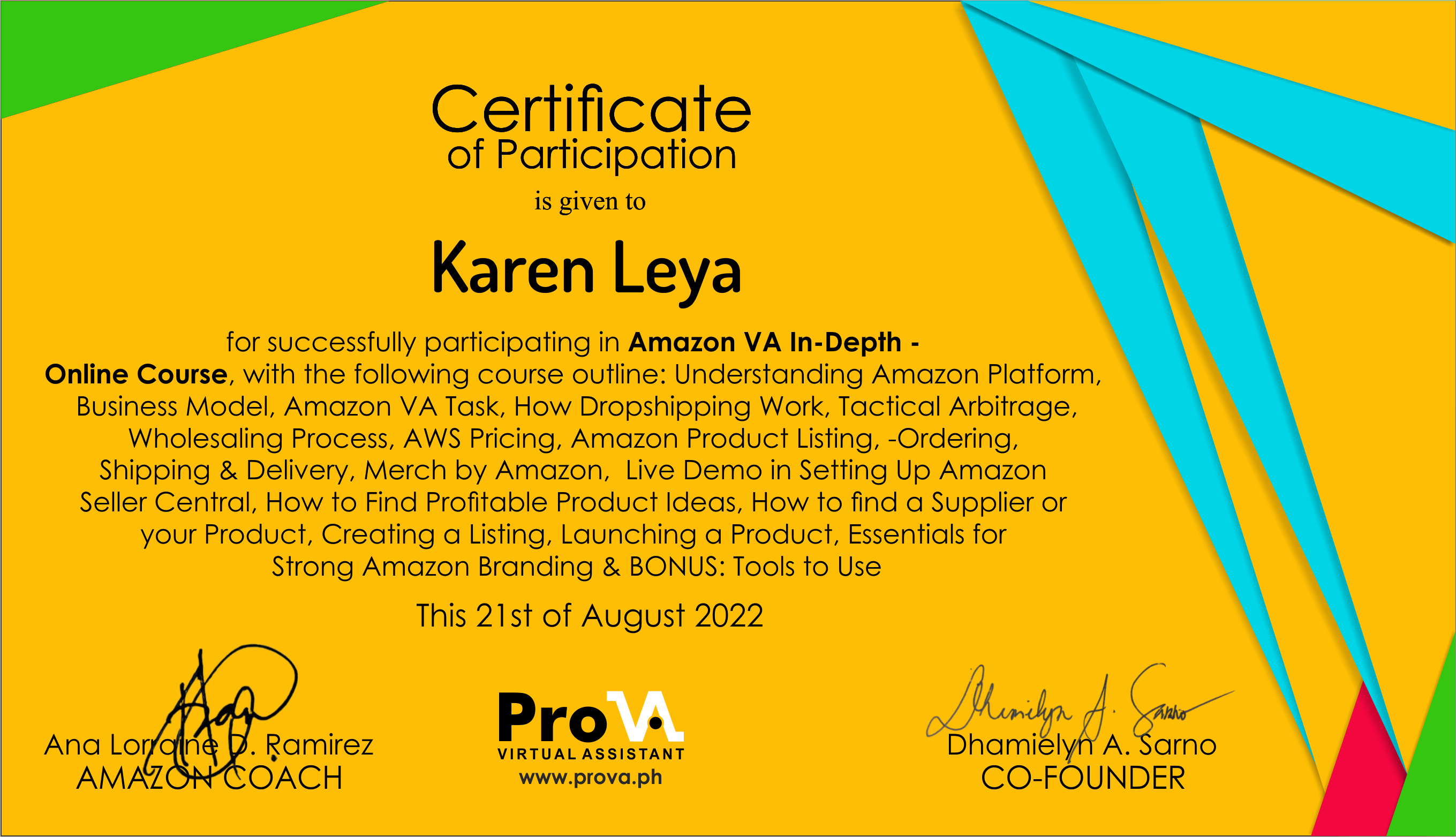 Amazon Virtual Assistant Online Course