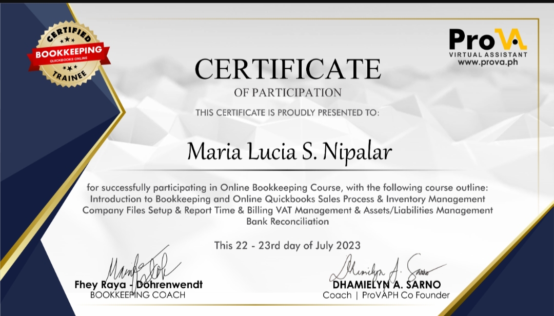 Online Bookkeeping Course