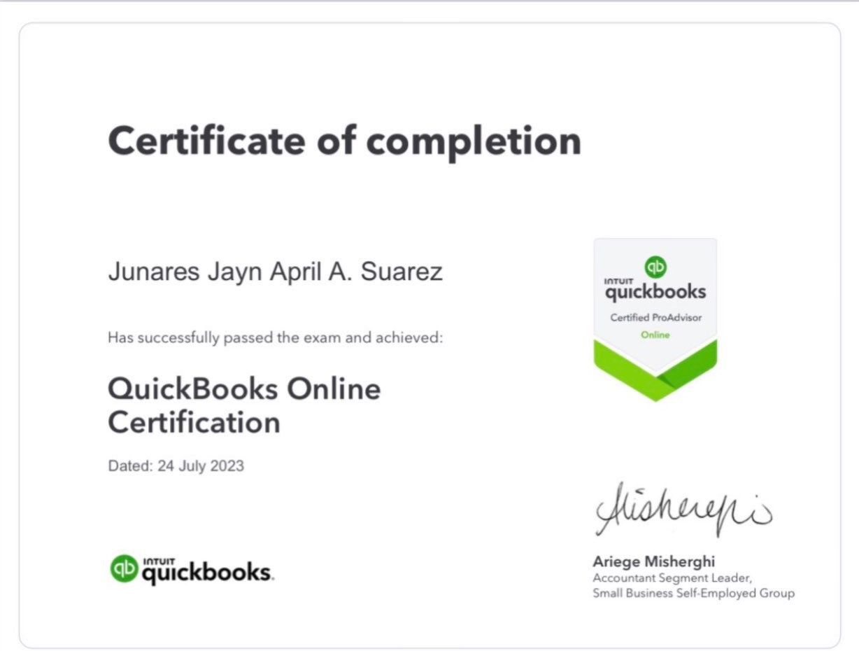 Quickbooks Online Certification