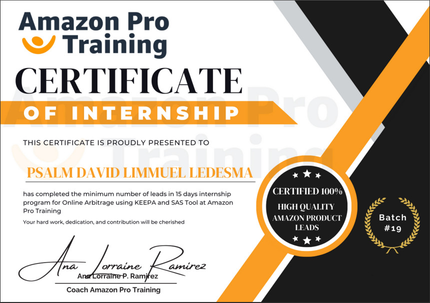 Amazon Product Researcher Intership