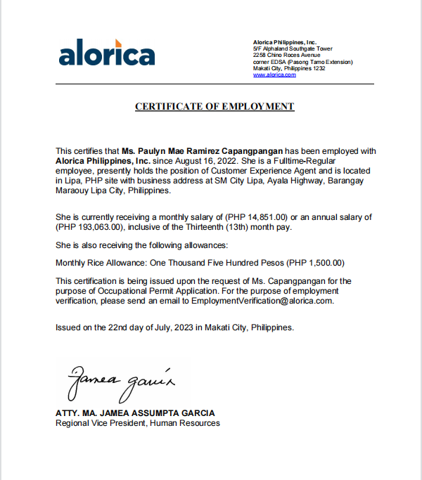 Customer Service Representative