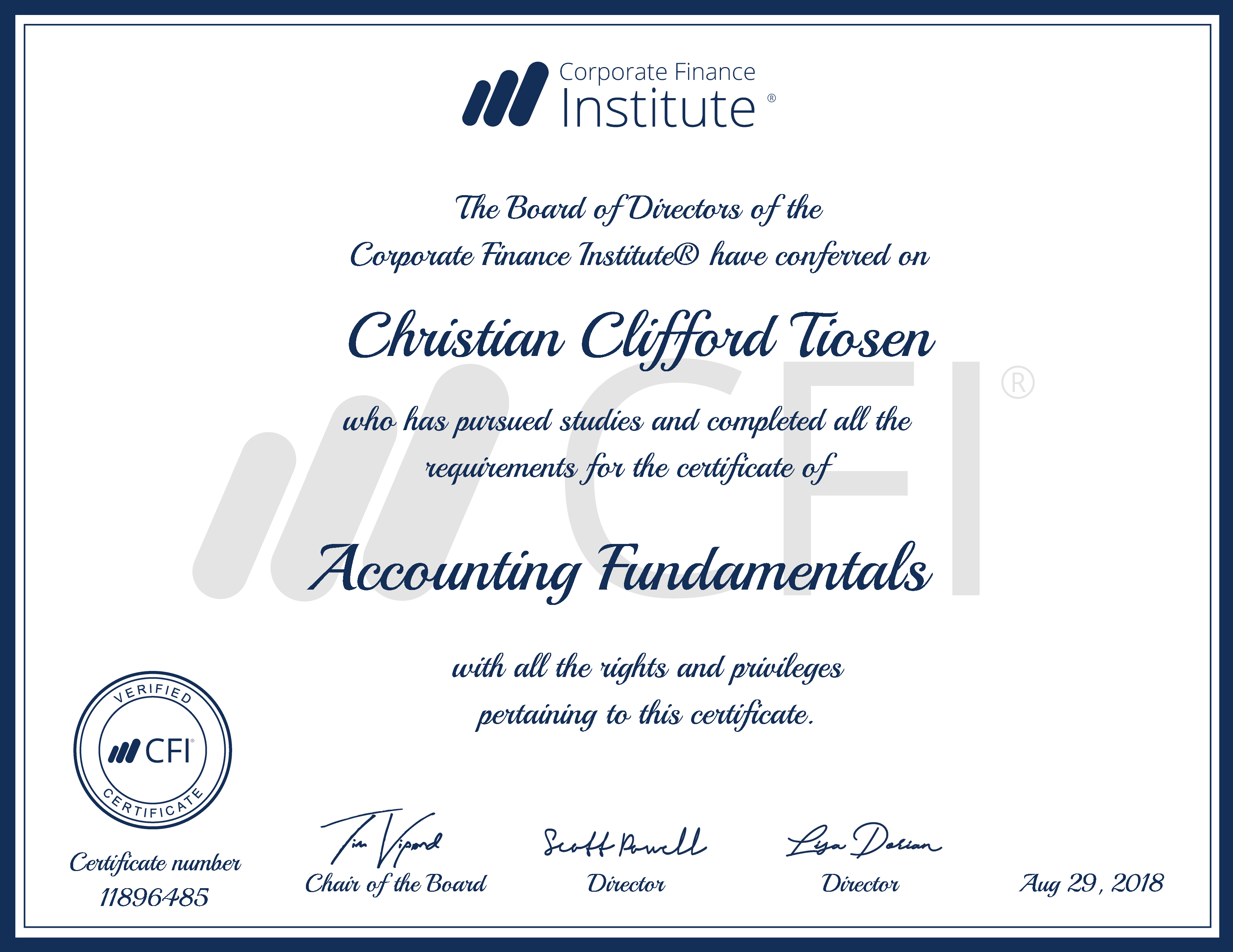 CFI - Accounting Fundamentals