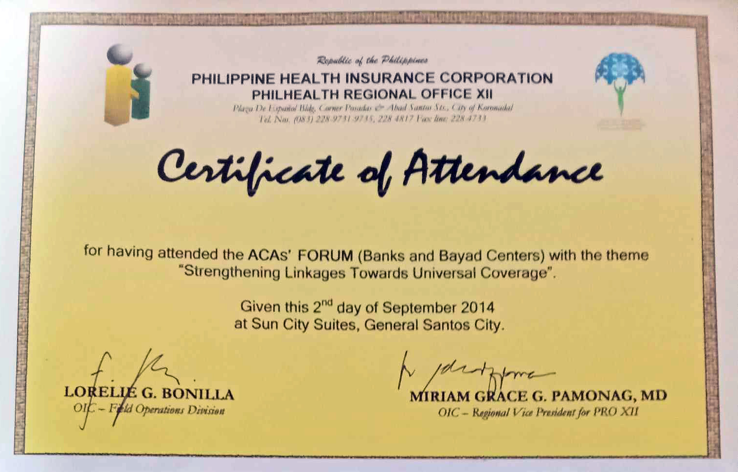 ACA's FORUM (Philhealth)