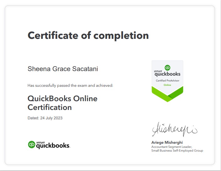 QuickBooks Certification