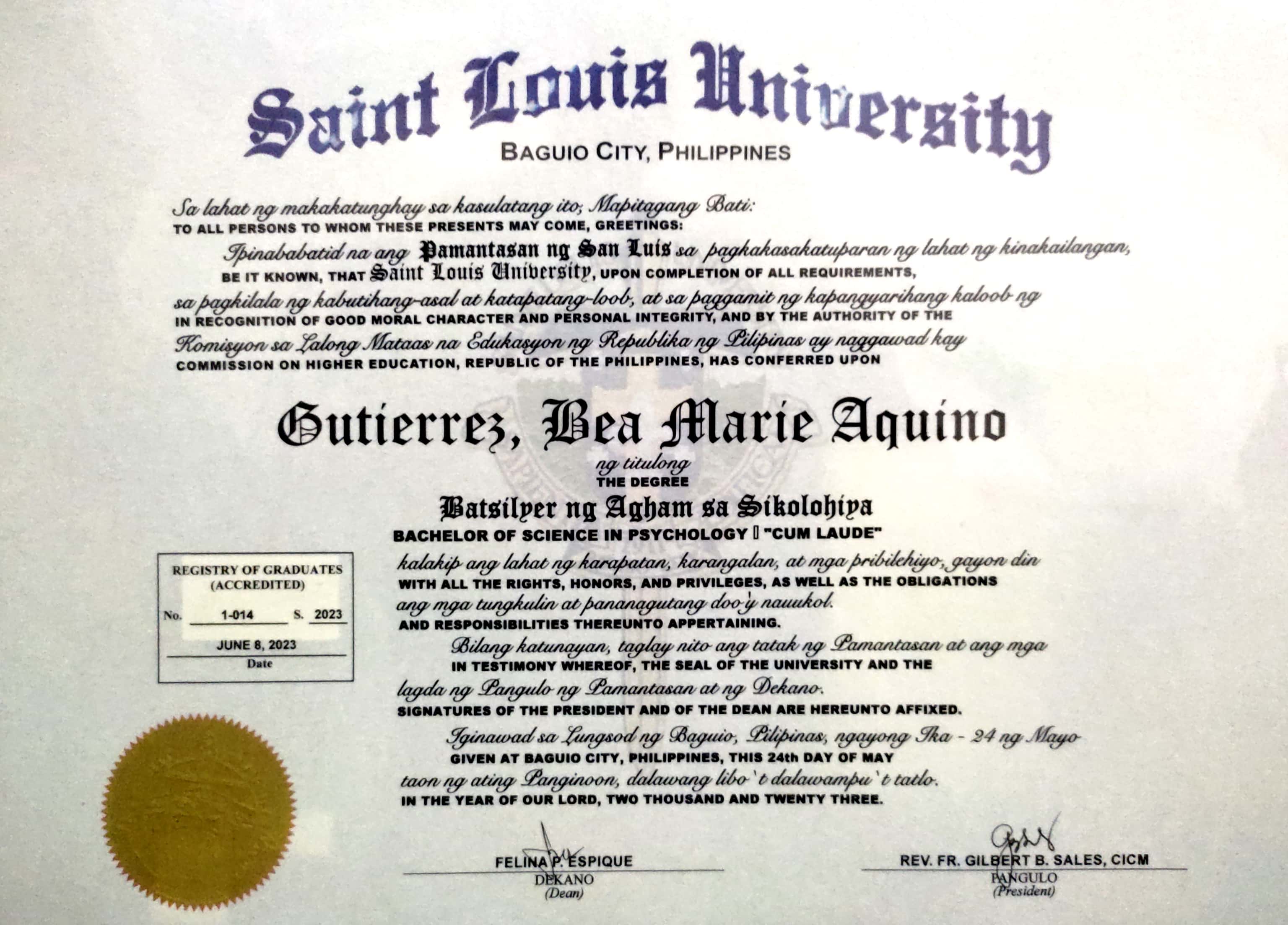 College Diploma