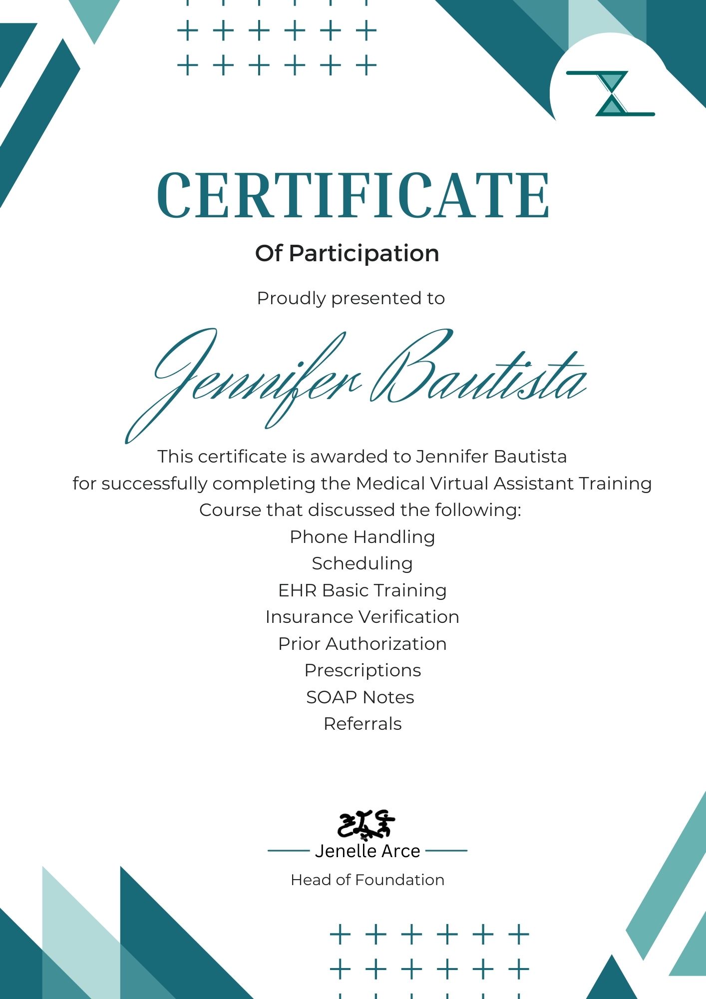 Medical Virtual Assistant Certificate