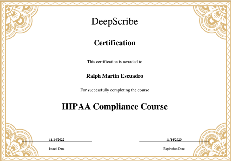 HIPAA Compliance