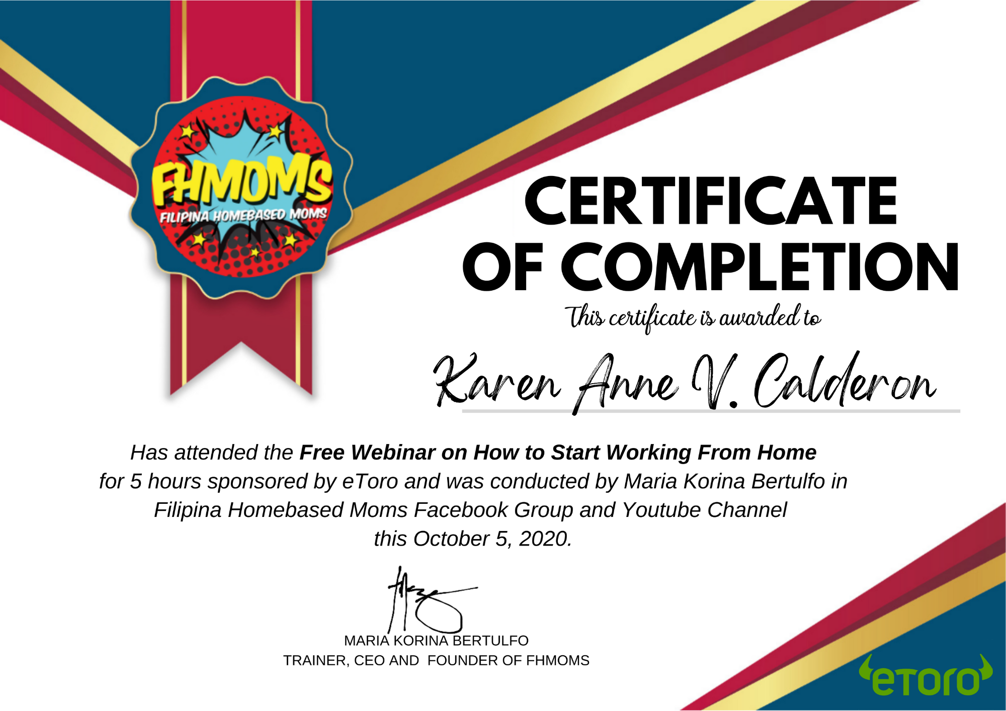 Webinar on WFH