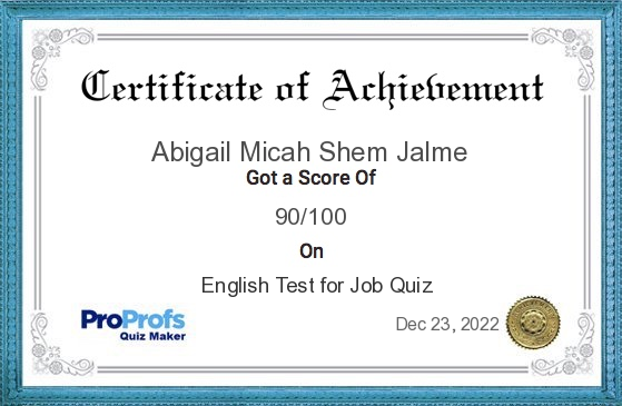 ENGLISH TEST