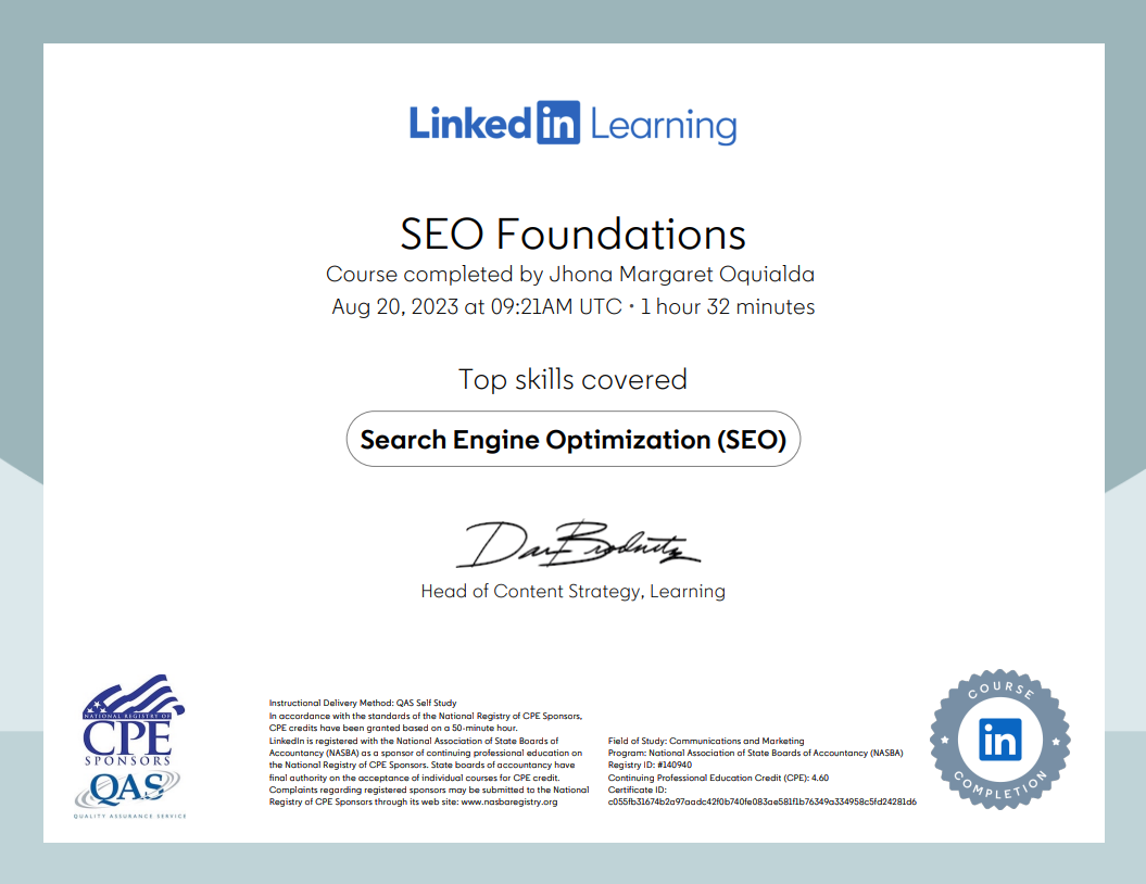 Search Engine Optimization (SEO)