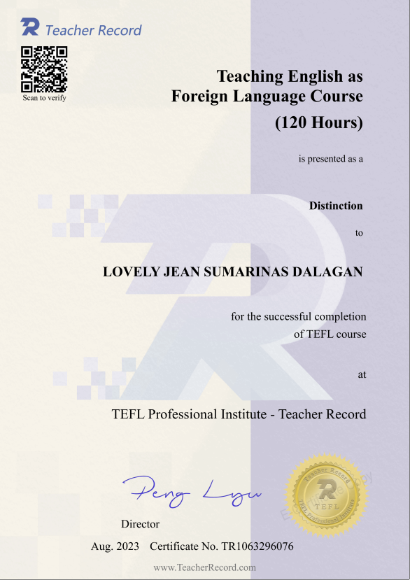 TEFL Certificate