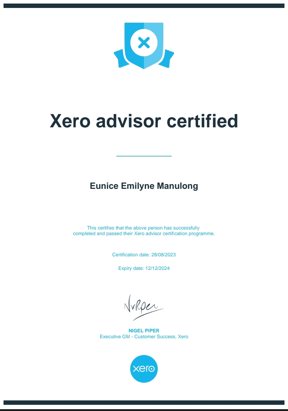 Certified Xero Advisor