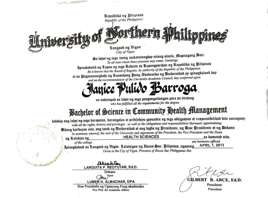 Bachelor of Science in Community Health Management