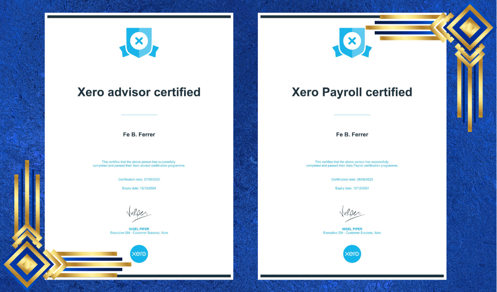 XERO CERTIFIED ADVISOR & PAYROLL