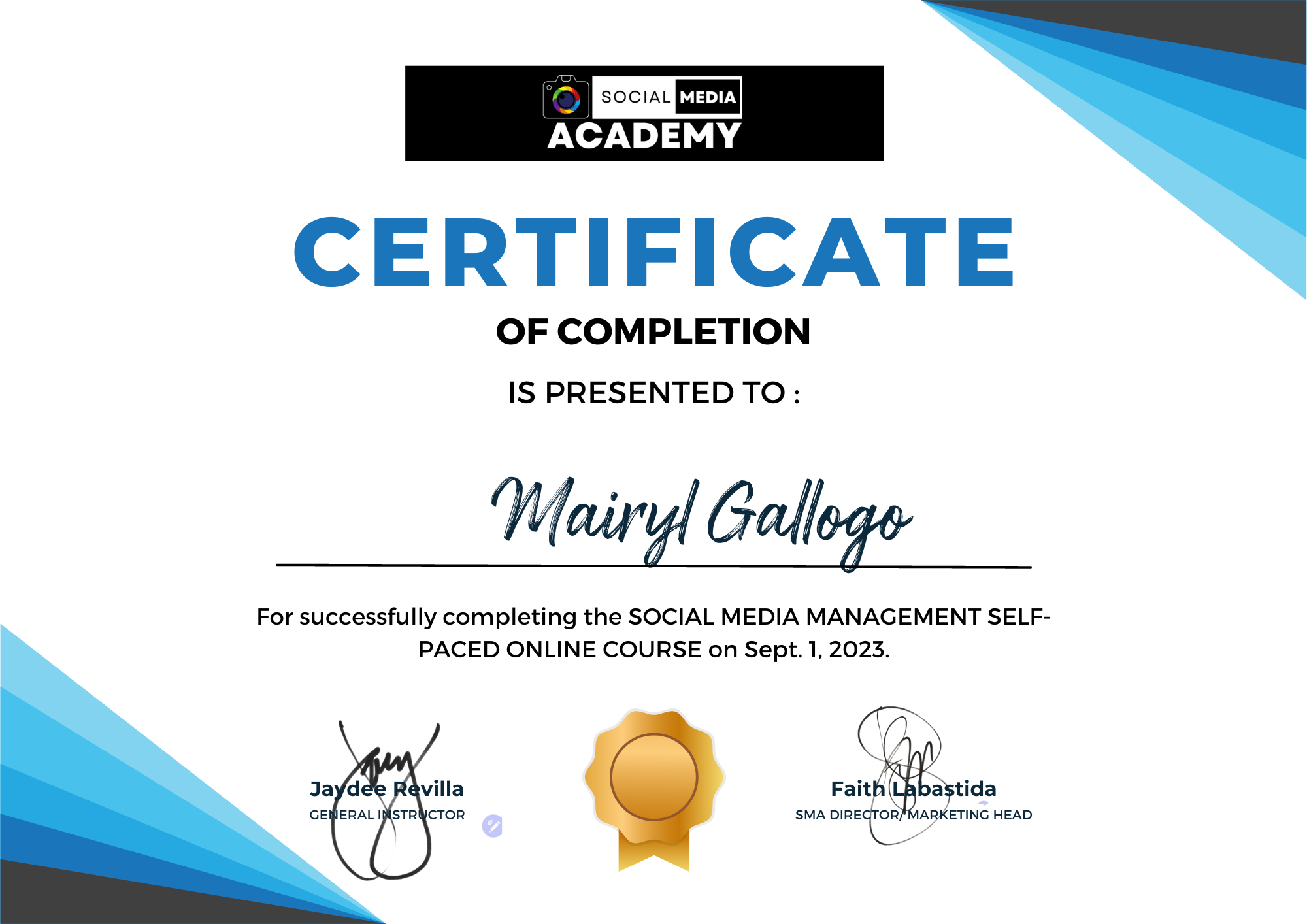 SOCIAL MEDIA MANAGEMENT SELF PACED ONLINE COURSE