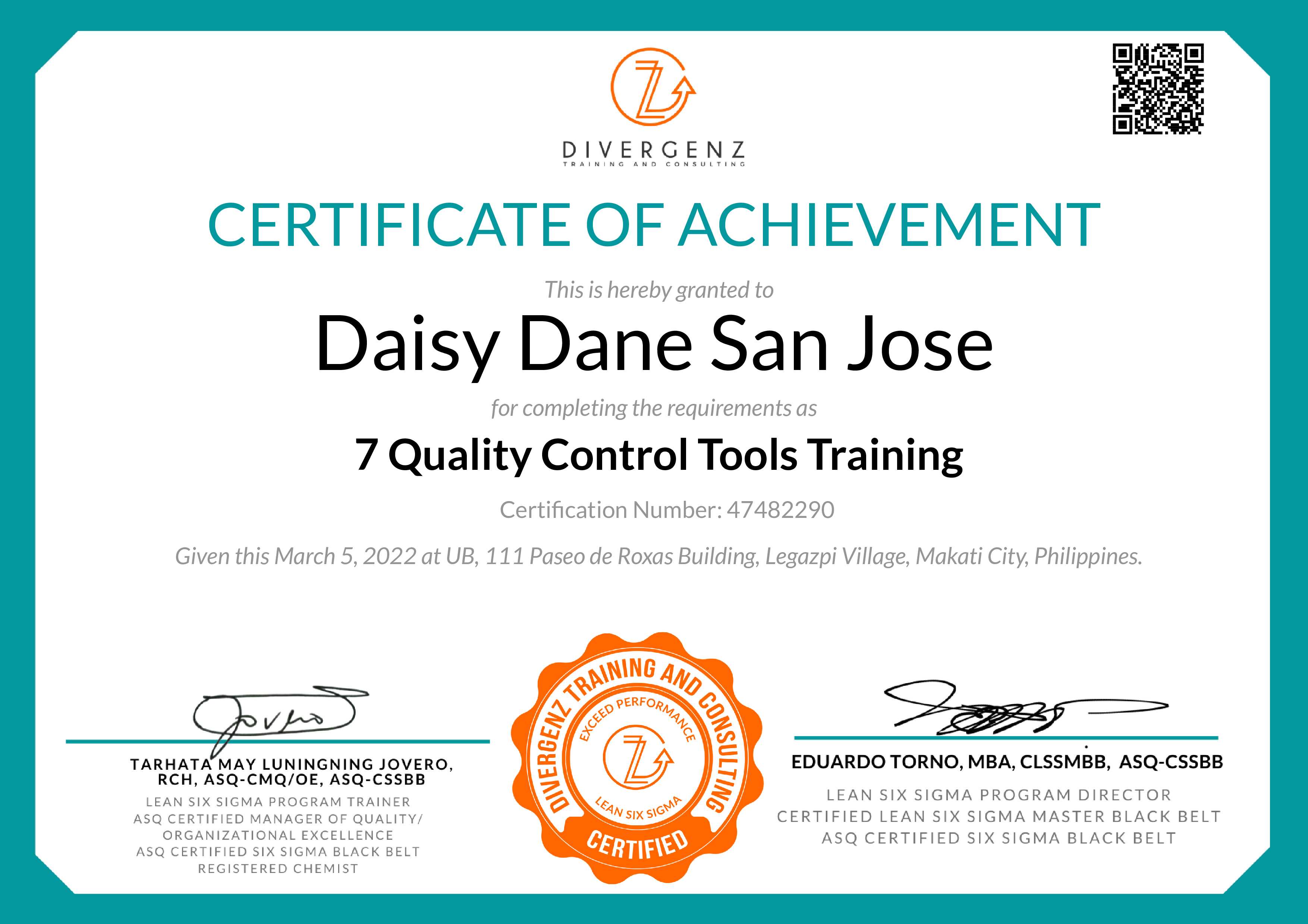 7 Quality Control Tools Training