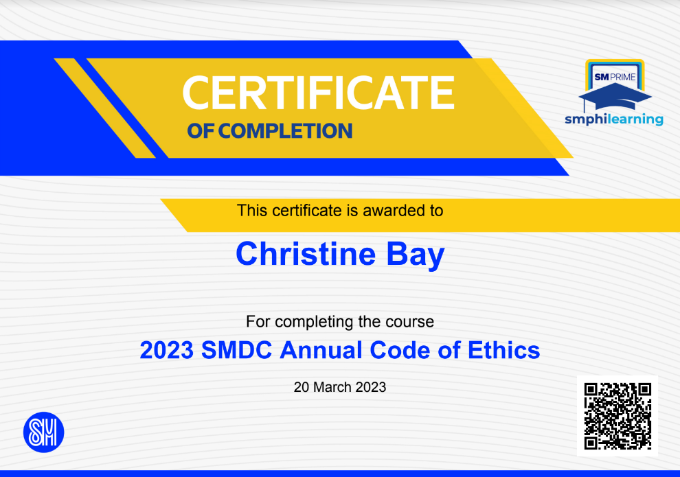 2023 SMDC Annual Code of Ethics