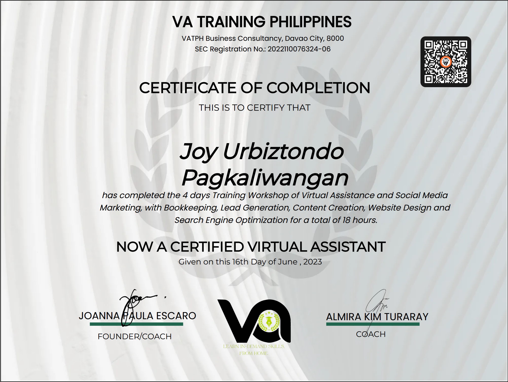 VA Training Virtual Assistance