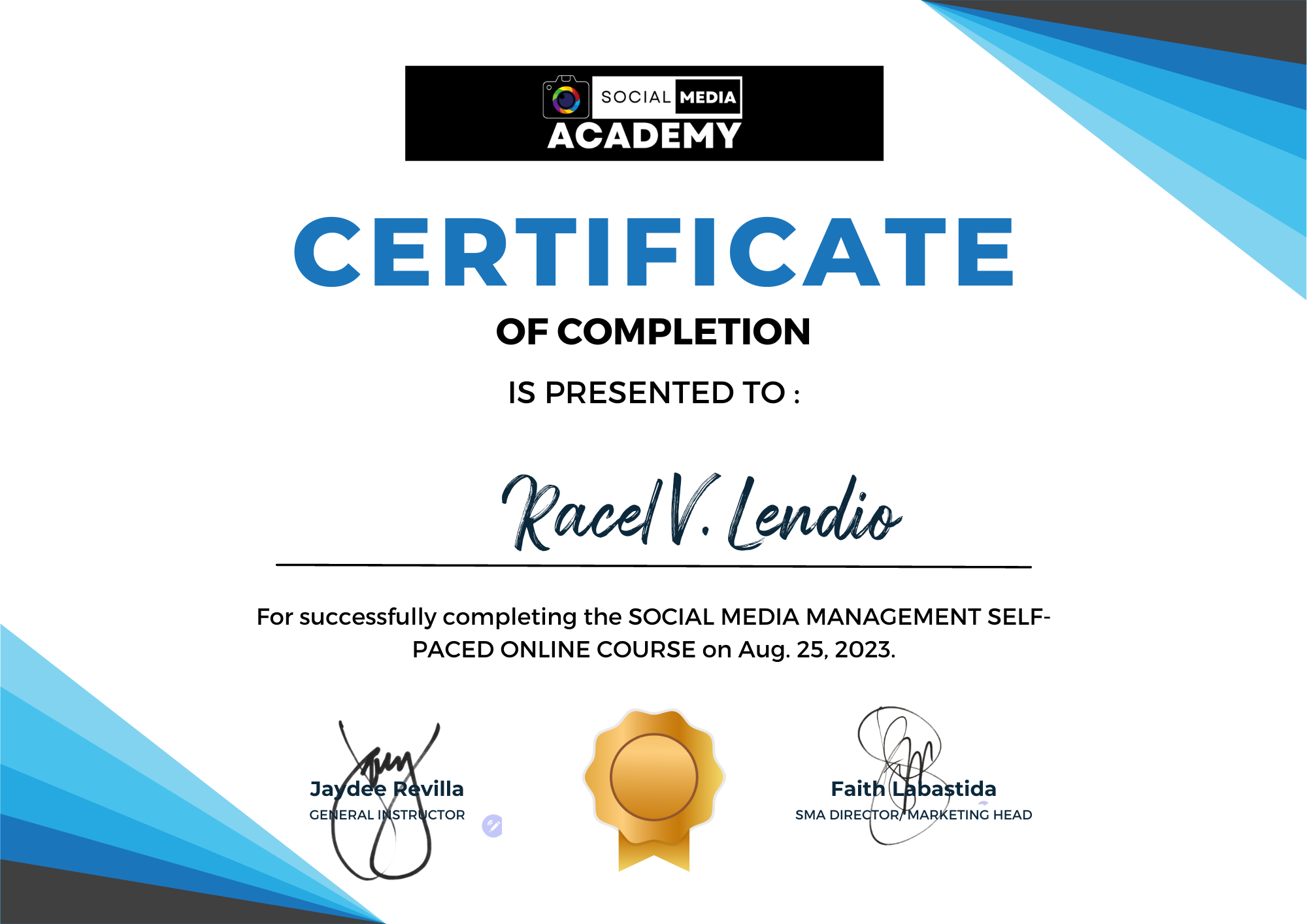 SOCIAL MEDIA MANAGEMENT SELF PACED ONLINE COURSE