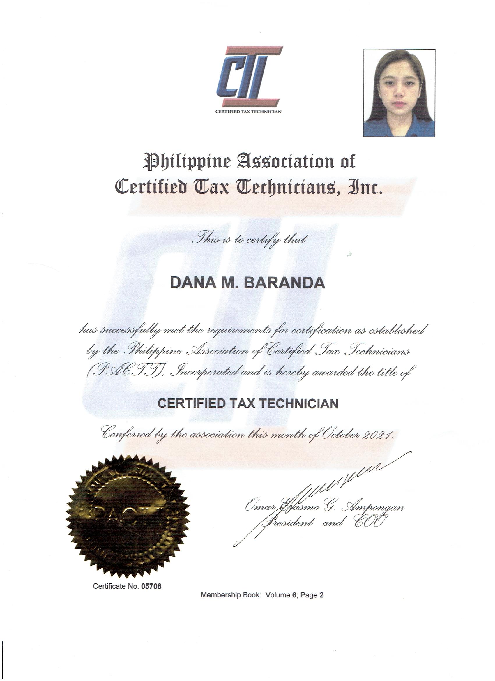 Certified Tax Technician