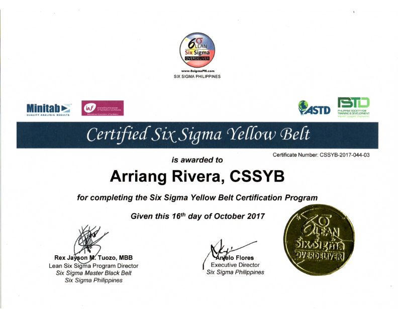 Six Sigma - Yellow Belt