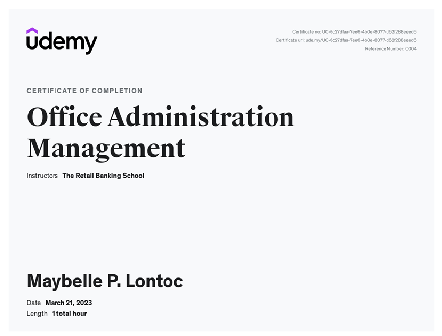 Office Administration Management