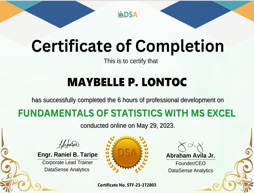 Fundamentals of Statistics with MS Excel