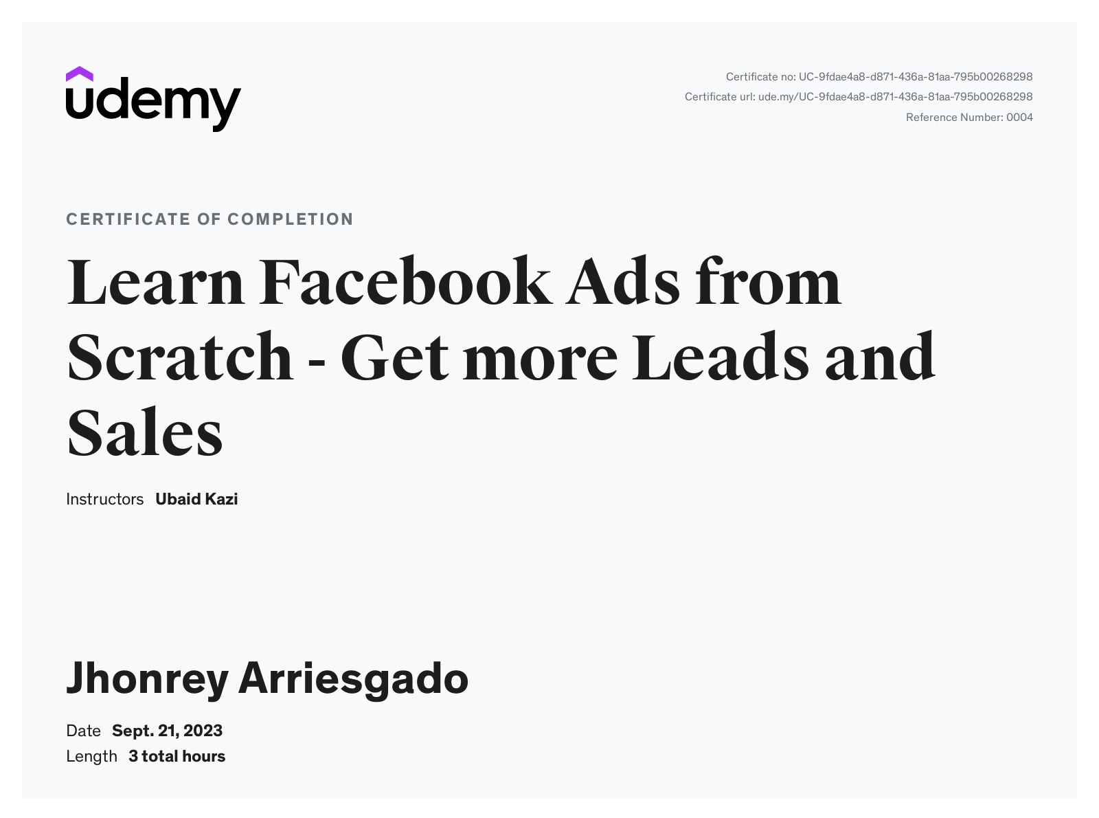 Facebook Ads from Scratch