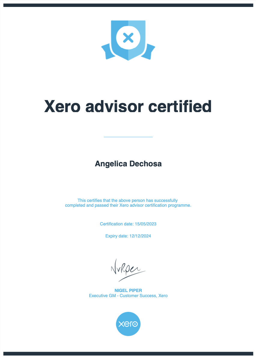 Xero Advisor Certification