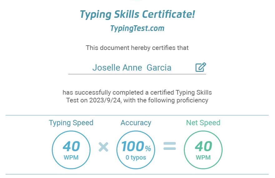 Typing Skills Test