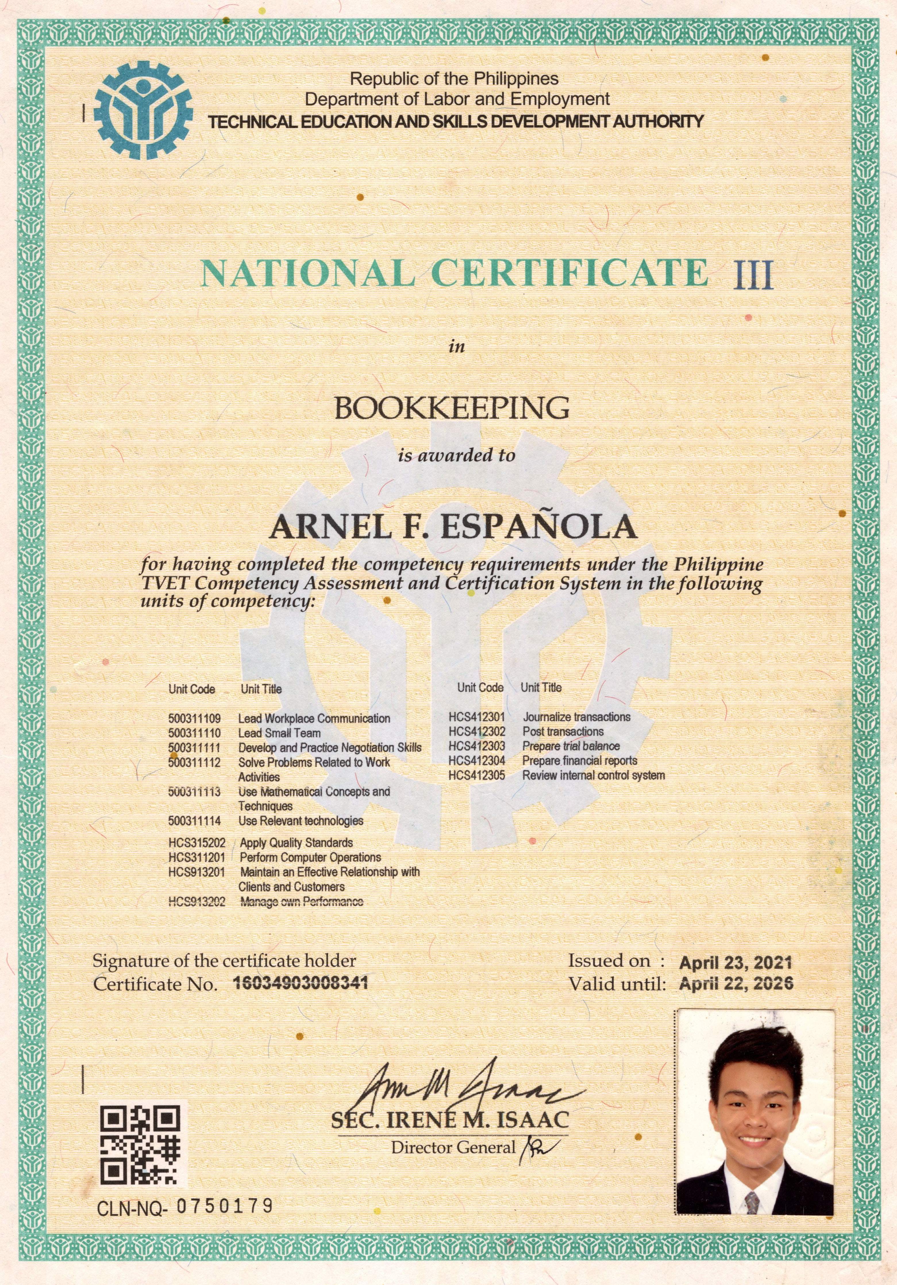 NC III Bookkeeping