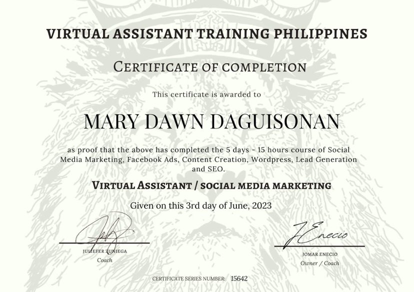 Virtual Assistant / Social Media Marketing