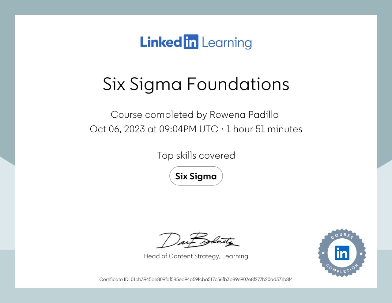 Six Sigma Foundations