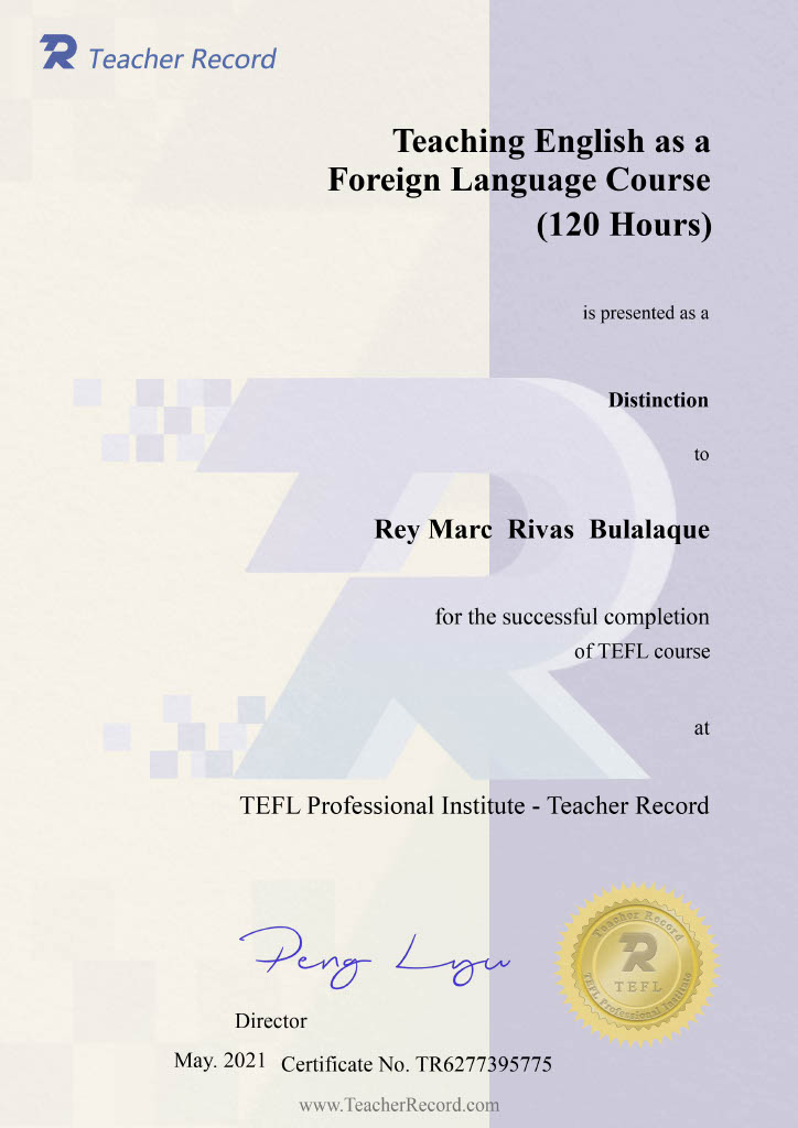 TEFL Certificate