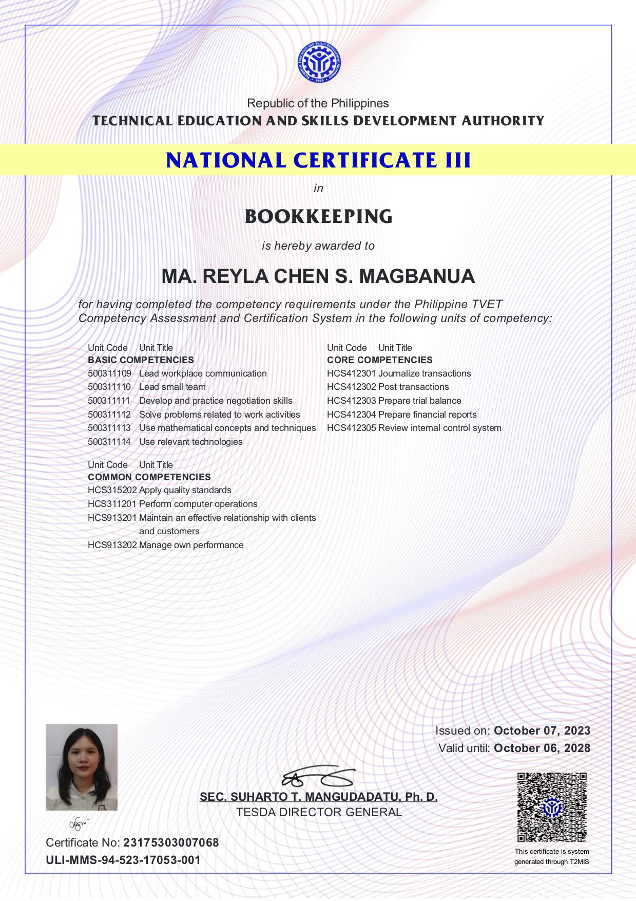 National Certificate III