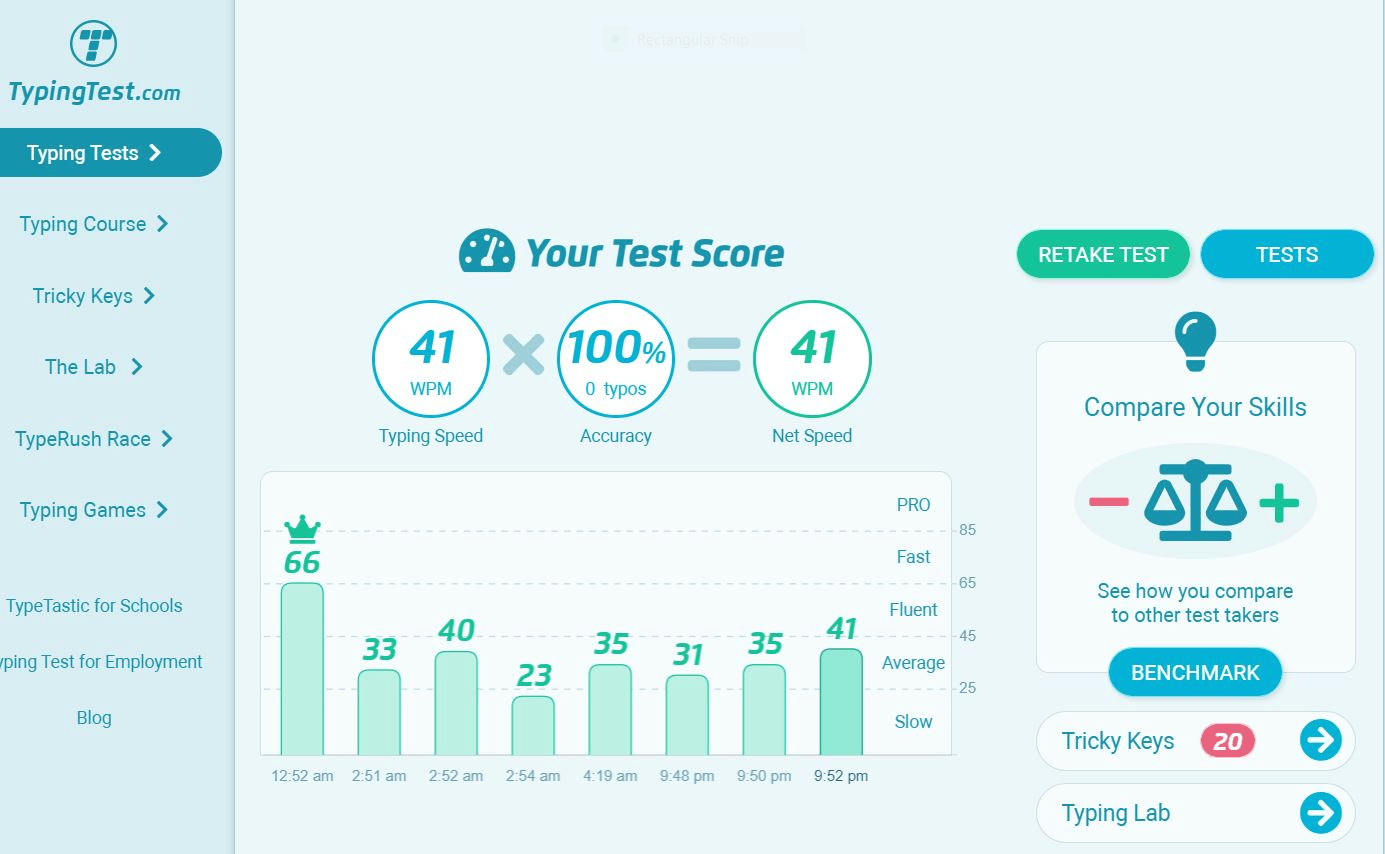 typing test