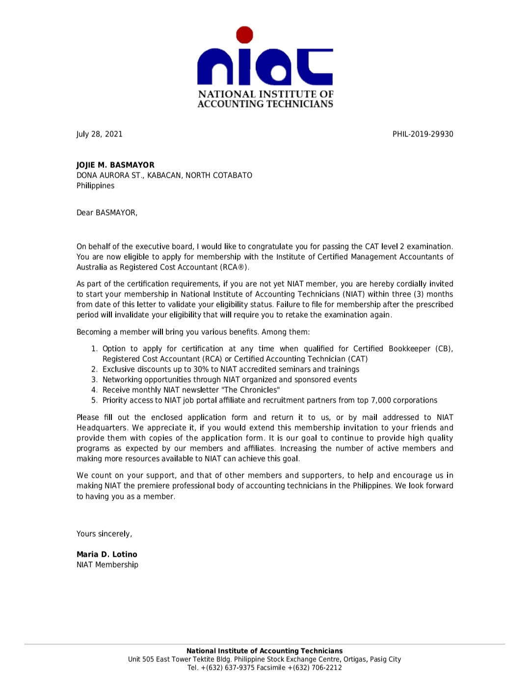 Registered Cost Accountant