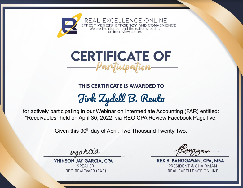 Intermediate Accounting (FAR) "Receivables"