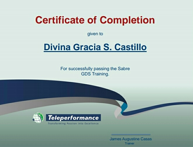 Sabre GDS training