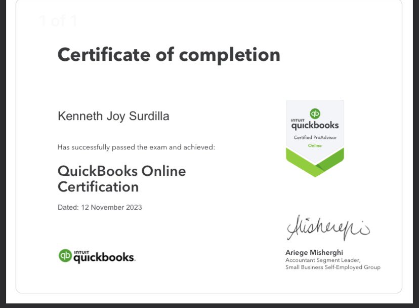 QuickBooks Online Certification